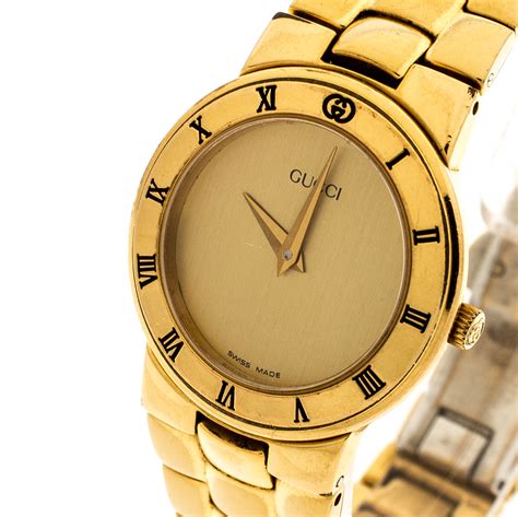 gucci watch gold womens|Gucci watch women sale.